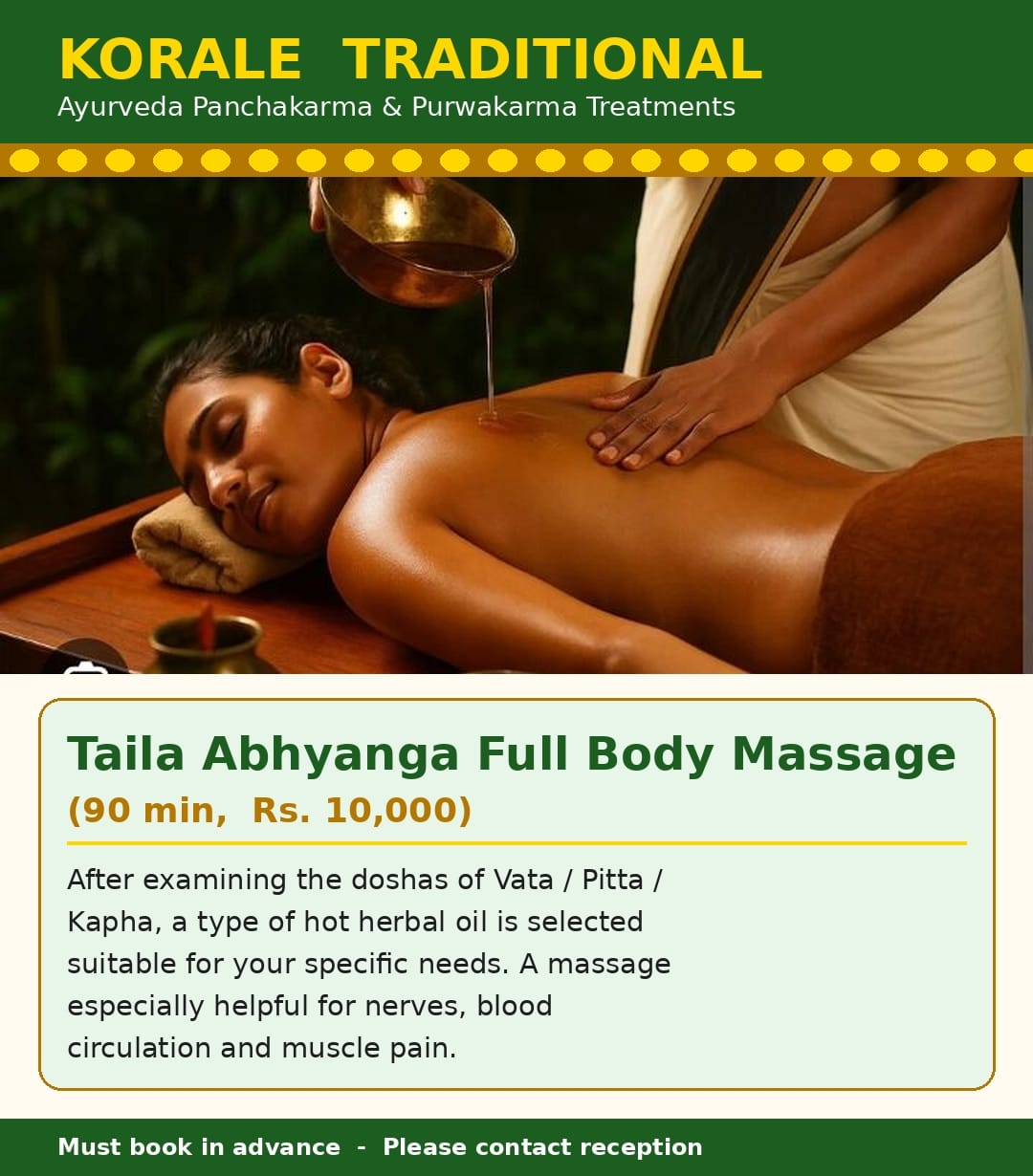 Taila Abhyanga Full Body Massage